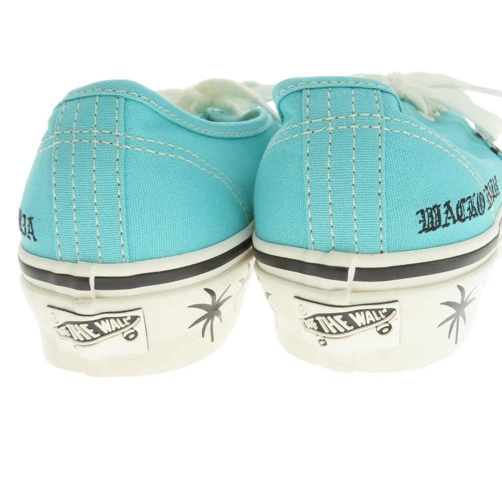 【中古】【未使用】ワコマリア WACKO MARIA × VANS 2025年春夏 Lx Authentic 44 スニーカー ターコイズブルー【 26.5cm 】【 状態ランクS 】【 メンズ 】