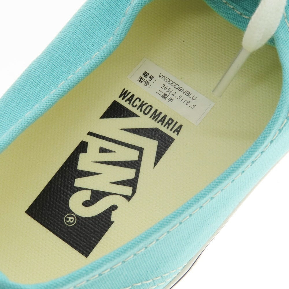 【中古】【未使用】ワコマリア WACKO MARIA × VANS 2025年春夏 Lx Authentic 44 スニーカー ターコイズブルー【 26.5cm 】【 状態ランクS 】【 メンズ 】