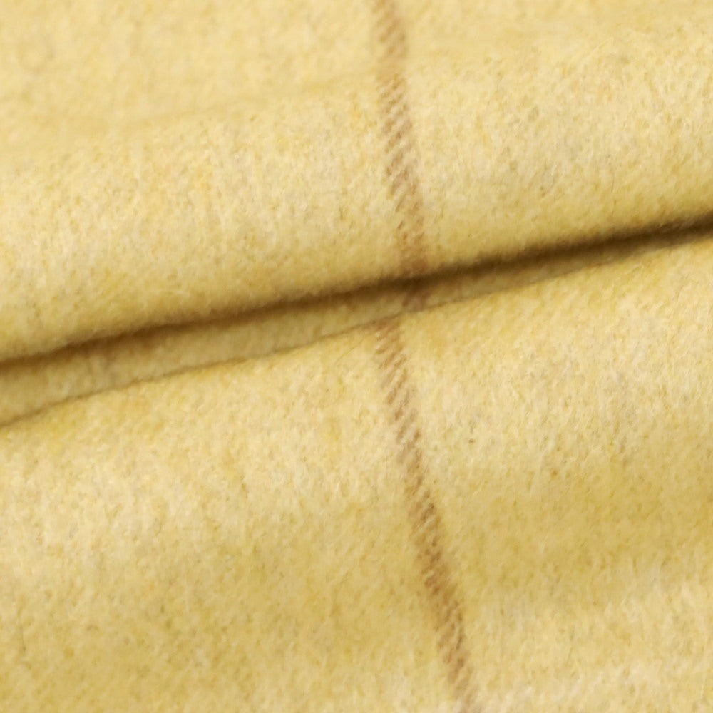 【中古】エルメネジルドゼニア Ermenegildo Zegna カシミヤ チェック マフラー イエロー【 状態ランクB 】【 メンズ 】