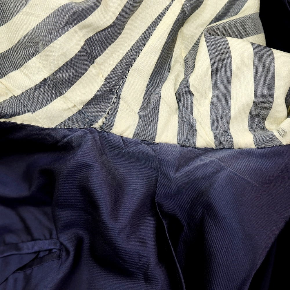 【中古】ロンドンハウス London House ウール ストライプ ダブルスーツ ネイビー【サイズ表記なし（L位）】【 状態ランクB 】【 メンズ 】