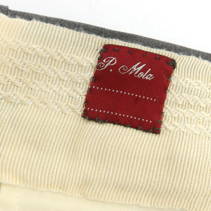 【中古】モーラ Mola ウール系 ドレススラックスパンツ グレー【 表記なし（L位） 】【 状態ランクB 】【 メンズ 】