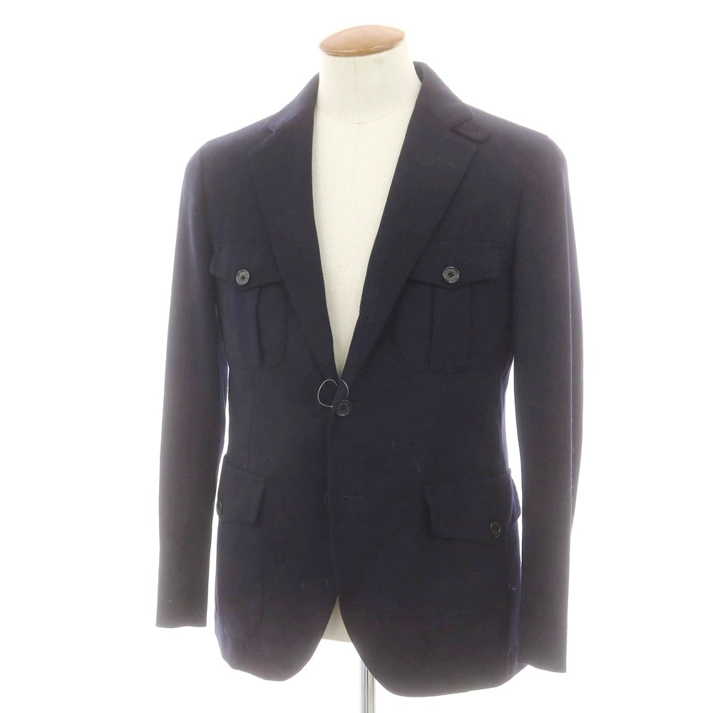 【中古】マッキントッシュフィロソフィー MACKINTOSH PHILOSOPHY TROTTER ストレッチウール カジュアルジャケット ネイビー【 38 】【 状態ランクB 】【 メンズ 】