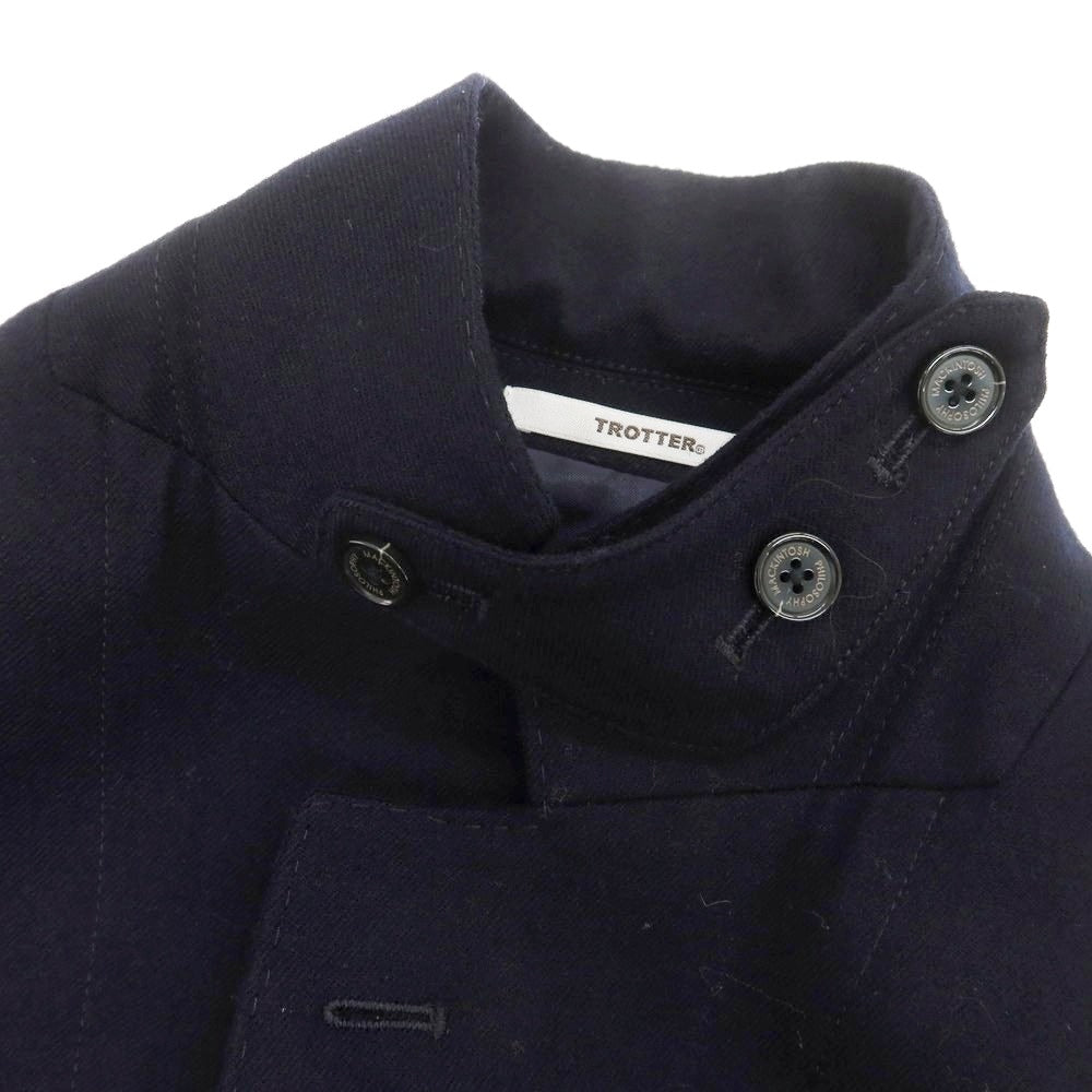 【中古】マッキントッシュフィロソフィー MACKINTOSH PHILOSOPHY TROTTER ストレッチウール カジュアルジャケット ネイビー【 38 】【 状態ランクB 】【 メンズ 】