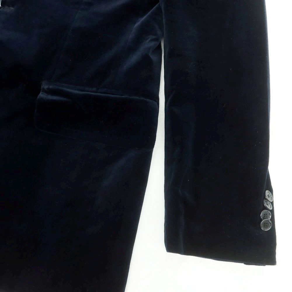 【中古】ソブリン SOVEREIGN ベロアコットン カジュアルジャケット ダークネイビー【 46 】【 状態ランクC 】【 メンズ 】