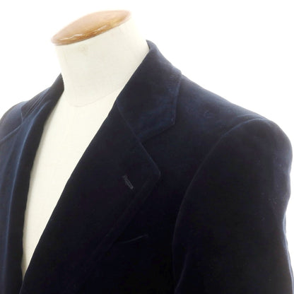 【中古】ソブリン SOVEREIGN ベロアコットン カジュアルジャケット ダークネイビー【 46 】【 状態ランクC 】【 メンズ 】