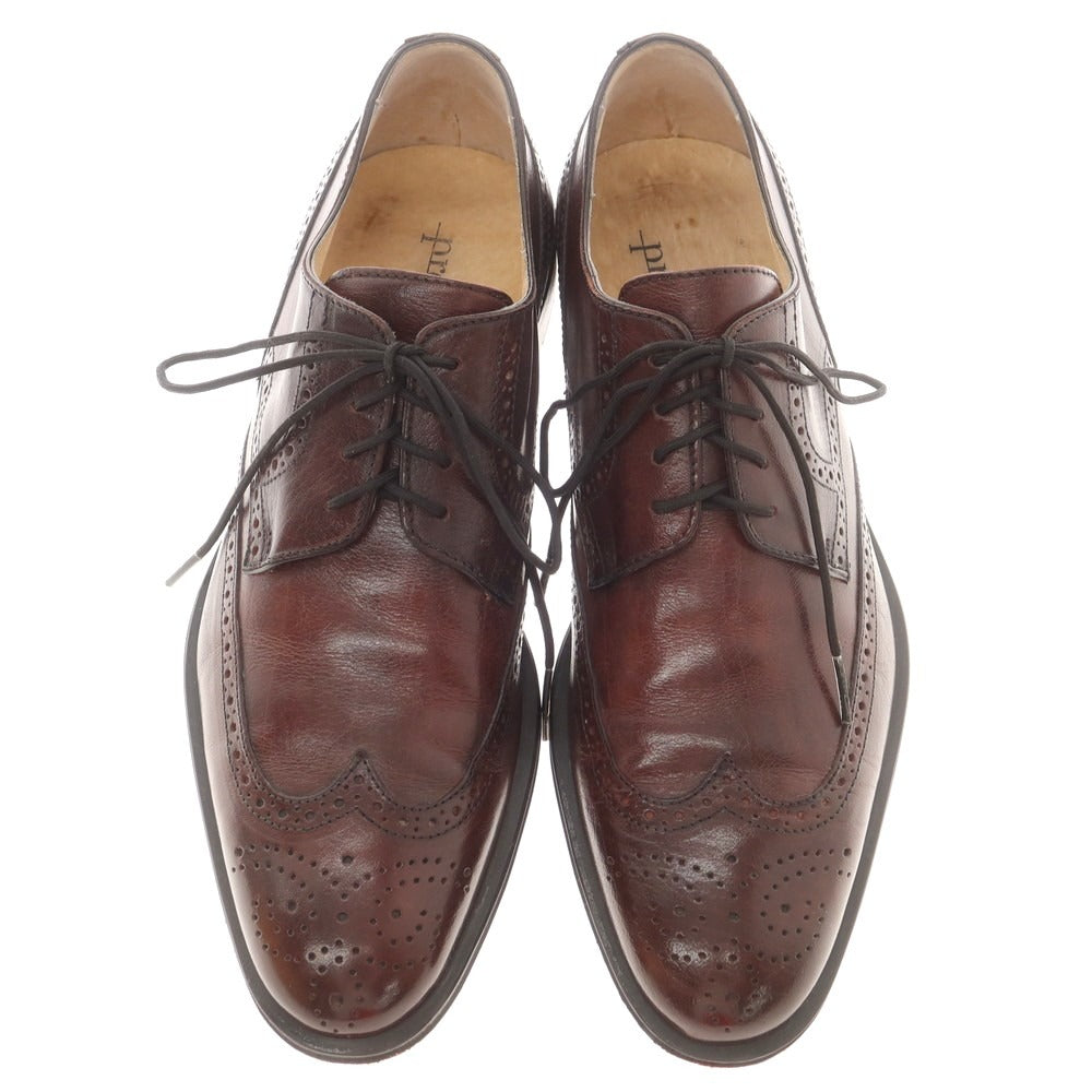 【中古】プレディビーノ PREDEIBINO ウイングチップ ドレスシューズ ブラウン【 40 】【 状態ランクB 】【 メンズ 】