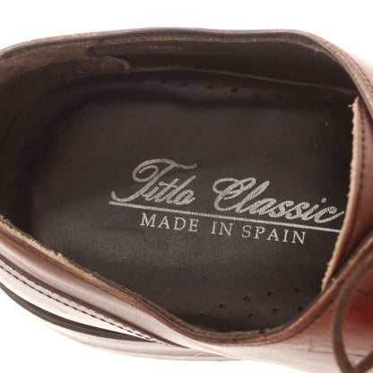 【中古】ティートロクラシック TITLO CLASSIC Uチップ ドレスシューズ ブラウン【 7 】【 状態ランクC 】【 メンズ 】