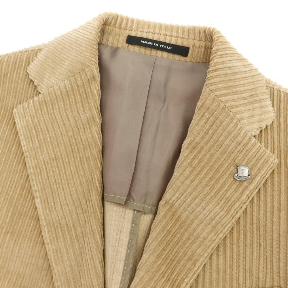 【中古】タリアトーレ TAGLIATORE Brilla per il gusto別注 コーデュロイ カジュアルジャケット ベージュ【 46 】【 状態ランクC 】【 メンズ 】