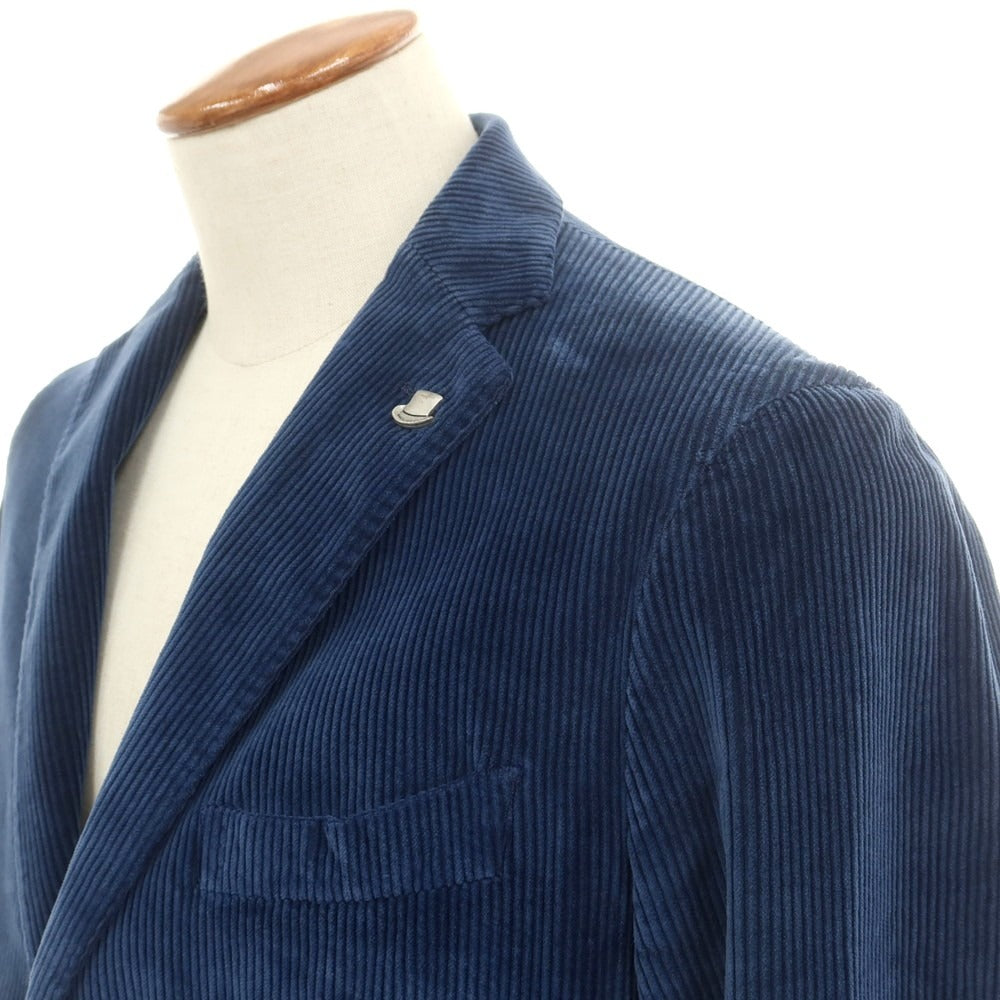【中古】タリアトーレ TAGLIATORE コーデュロイ カジュアルジャケット ライトネイビー【 46 】【 状態ランクC 】【 メンズ 】