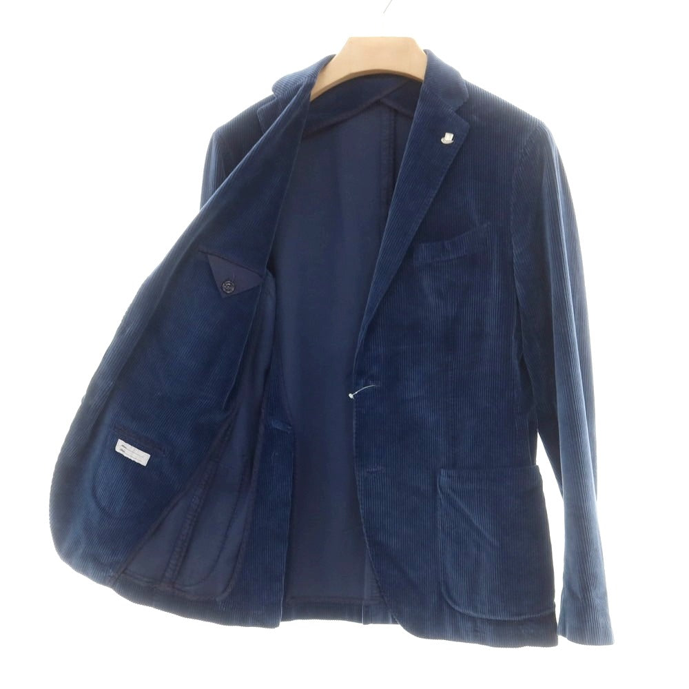 【中古】タリアトーレ TAGLIATORE コーデュロイ カジュアルジャケット ライトネイビー【 46 】【 状態ランクC 】【 メンズ 】