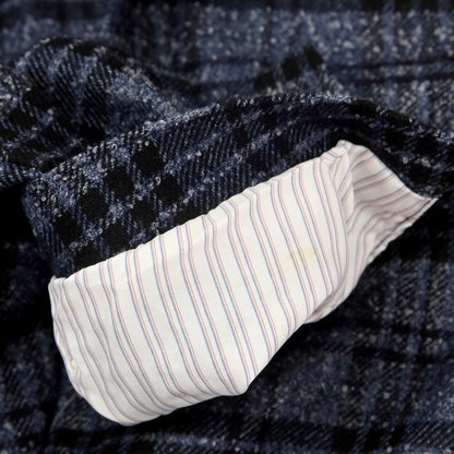 【中古】エルビーエム1911 L.B.M.1911 ウールポリエステル チェック カジュアルジャケット グレーネイビーxブラック【 46 】【 状態ランクB 】【 メンズ 】