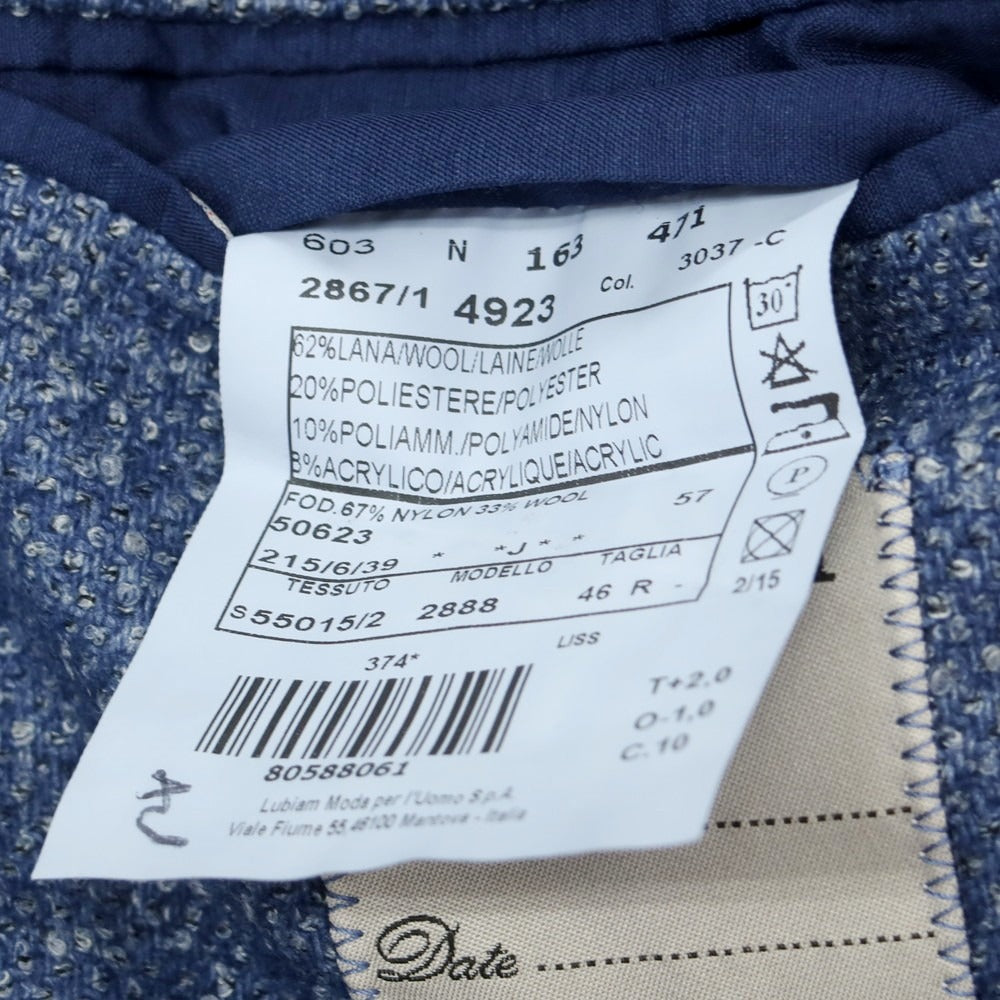 【中古】エルビーエム1911 L.B.M.1911 ウールポリエステル カジュアルジャケット ブルー【 46 】【 状態ランクB 】【 メンズ 】