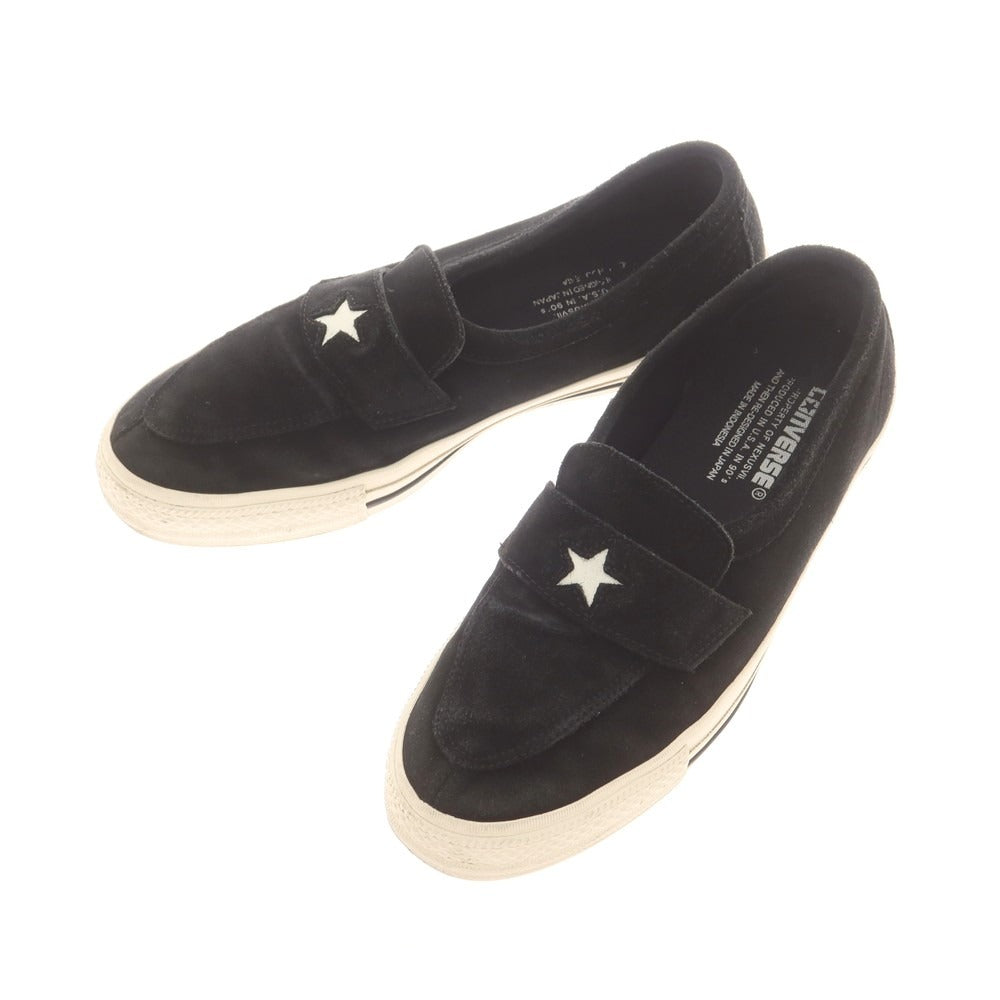 【中古】ネクサスセブン NEXUSVII × CONVERSE ADDICT One Star Loafer スエード スニーカー ブラック【 27 】【 状態ランクC 】【 メンズ 】