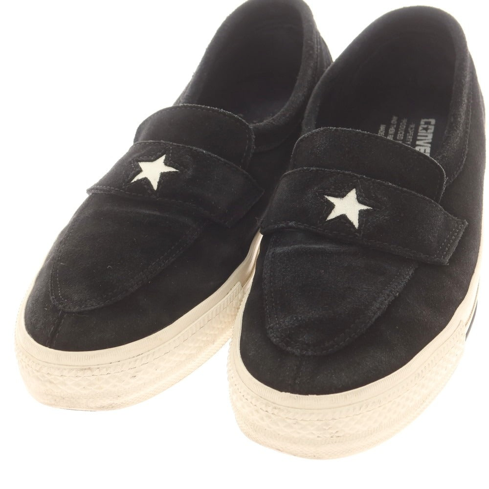 【中古】ネクサスセブン NEXUSVII × CONVERSE ADDICT One Star Loafer スエード スニーカー ブラック【 サイズ27 】【 状態ランクC 】【 メンズ 】 [BPD]