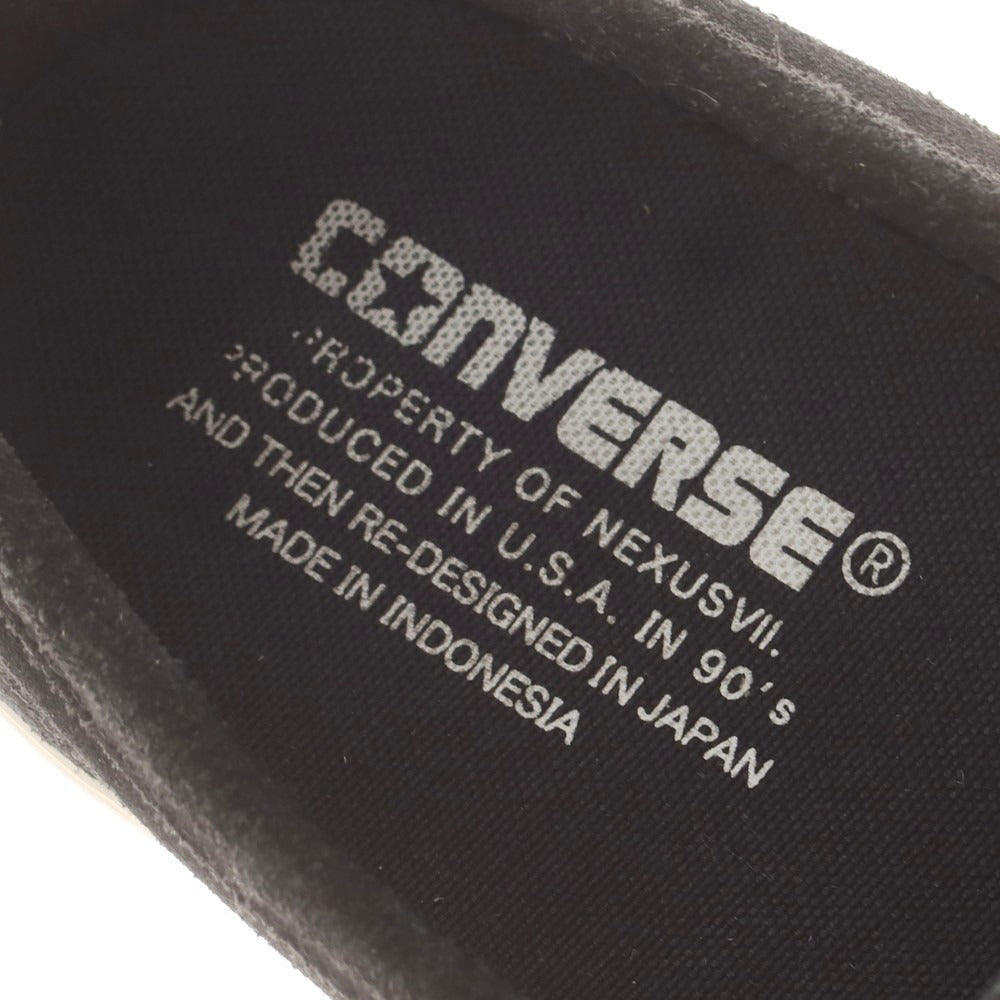 【中古】ネクサスセブン NEXUSVII × CONVERSE ADDICT One Star Loafer スエード スニーカー ブラック【 サイズ27 】【 状態ランクC 】【 メンズ 】 [BPD]
