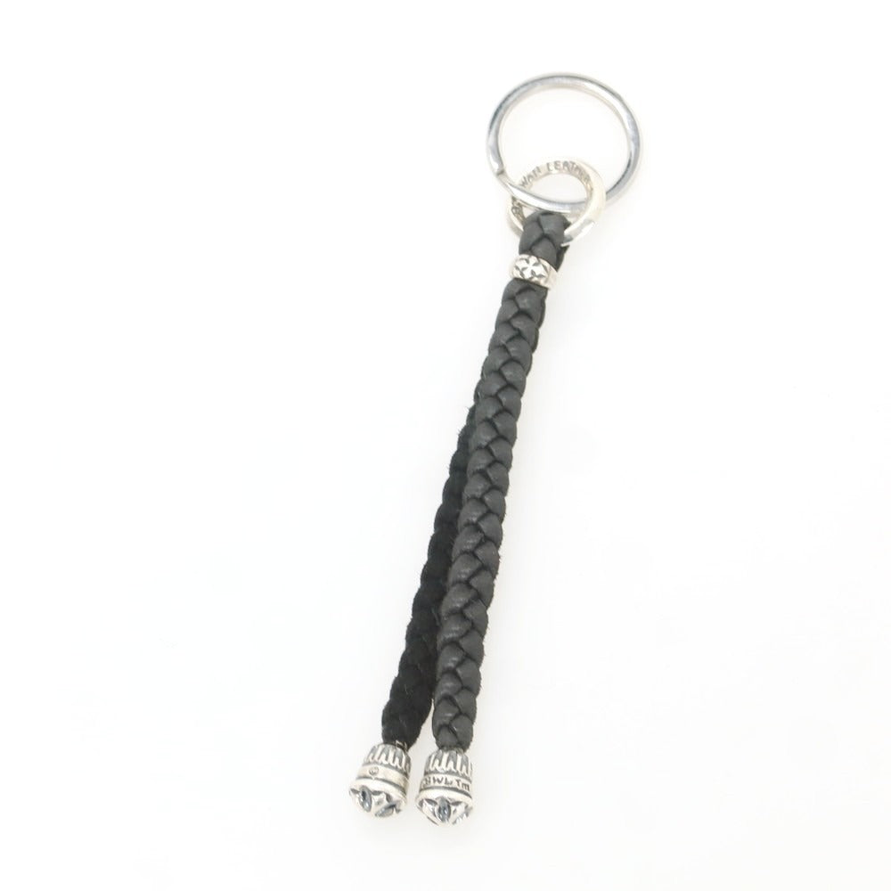 【中古】ビルウォールレザー BILL WALL LEATHER シルバー キーホルダー キーリング シルバーxブラック【 状態ランクB 】【 メンズ 】
