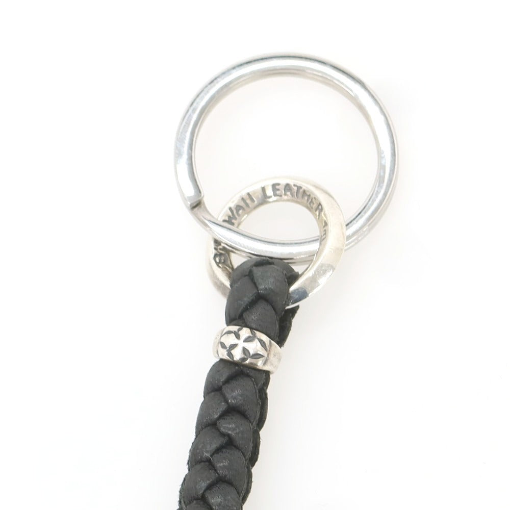【中古】ビルウォールレザー BILL WALL LEATHER シルバー キーホルダー キーリング シルバーxブラック【 状態ランクB 】【 メンズ 】