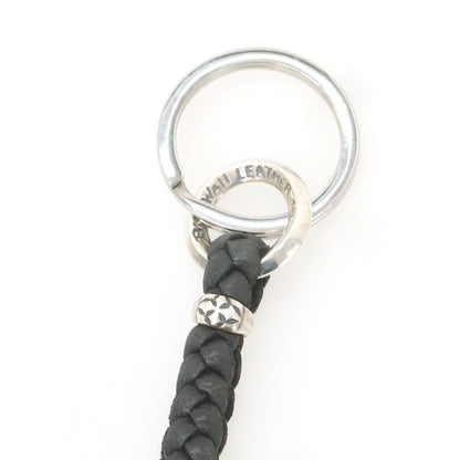 【中古】ビルウォールレザー BILL WALL LEATHER シルバー キーホルダー キーリング シルバーxブラック【 状態ランクB 】【 メンズ 】