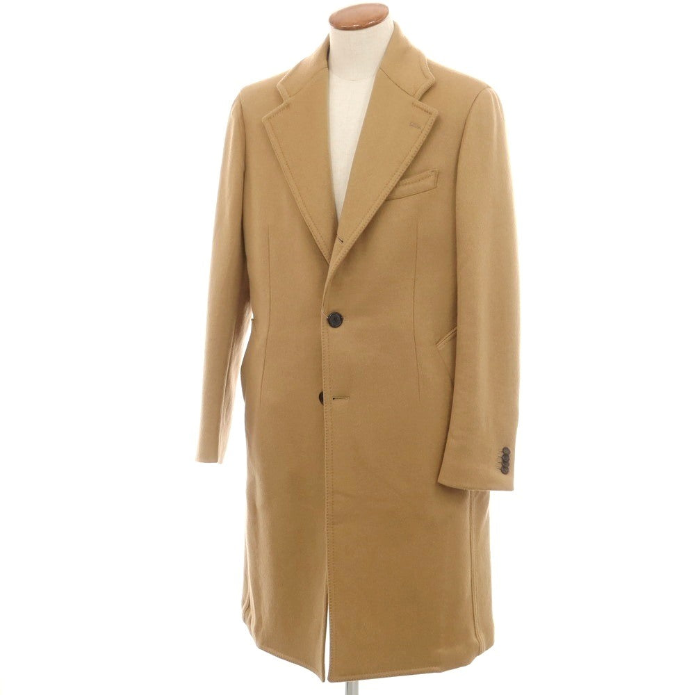 【中古】ティト アレグレット TITO ALLEGRETTO カシミヤ チェスターフィールドコート キャメルベージュ【 48 】【 状態ランクB 】【 メンズ 】