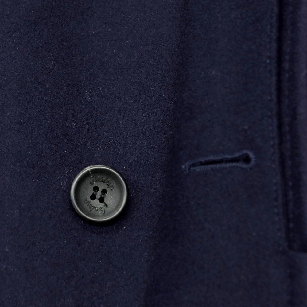 【中古】シーラップ Sealup ウール ステンカラーコート ネイビー【 50 】【 状態ランクA 】【 メンズ 】