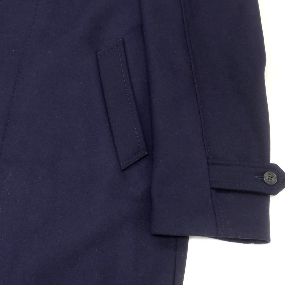 【中古】シーラップ Sealup ウール ステンカラーコート ネイビー【 50 】【 状態ランクA 】【 メンズ 】