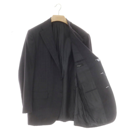 【中古】サルトリオ Sartorio ウール ストライプ 3つボタンスーツ チャコールグレー【 50 】【 状態ランクC 】【 メンズ 】