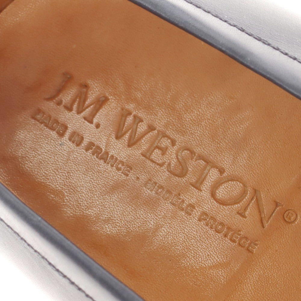 【中古】ジェイエムウエストン J.M WESTON 180 シグネチャーローファー ネイビー【 6 1/2 E 】【 状態ランクB 】【 メンズ 】