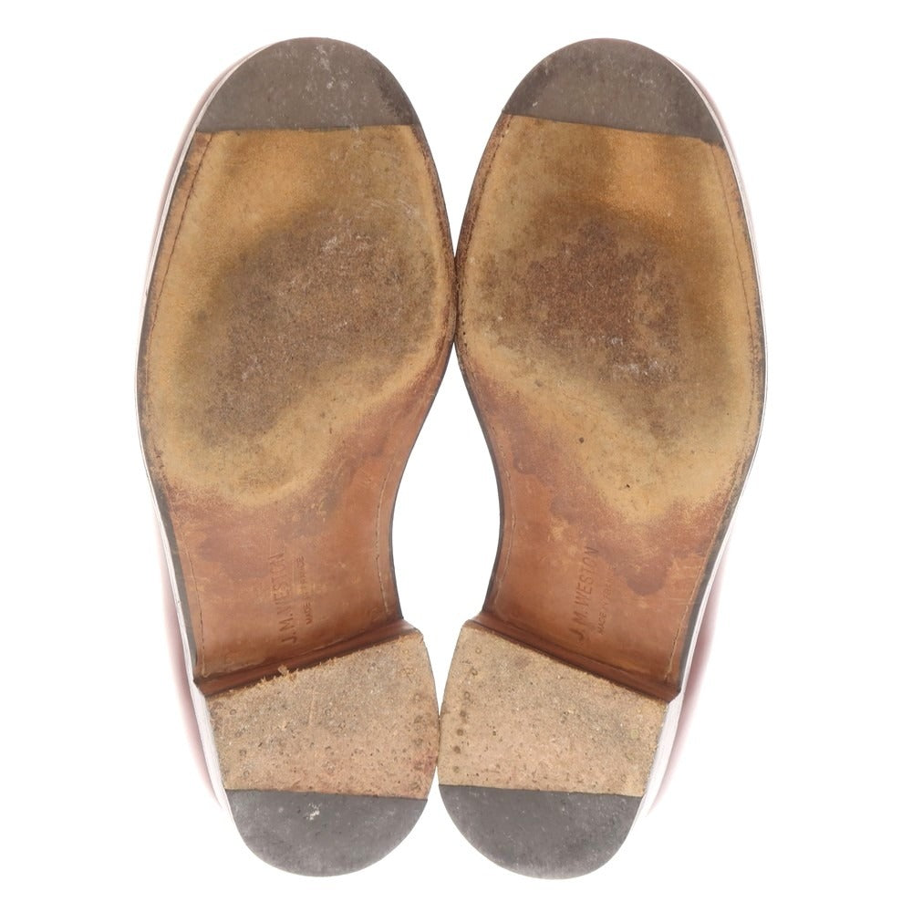 【中古】ジェイエムウエストン J.M WESTON 180 シグネチャーローファー バーガンディ【 6 E 】【 状態ランクC 】【 メンズ 】