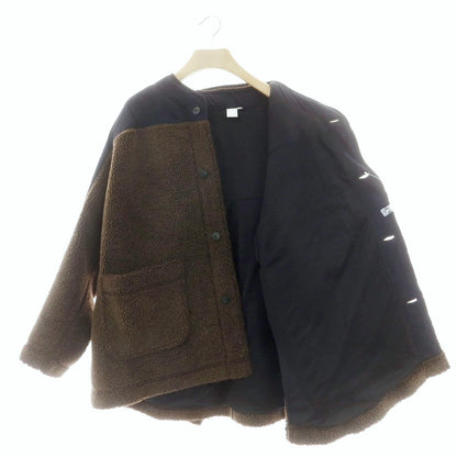 【中古】タクタク tac:tac マフラー付き 切り替え ボアジャケット ブルゾン ブラウンxブラック【 表記なし（L位） 】【 状態ランクB 】【 メンズ 】