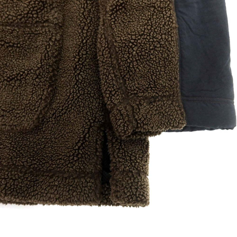 【中古】タクタク tac:tac マフラー付き 切り替え ボアジャケット ブルゾン ブラウンxブラック【 表記なし（L位） 】【 状態ランクB 】【 メンズ 】