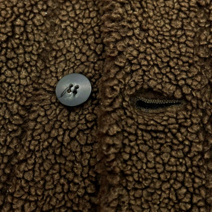 【中古】タクタク tac:tac マフラー付き 切り替え ボアジャケット ブルゾン ブラウンxブラック【 表記なし（L位） 】【 状態ランクB 】【 メンズ 】