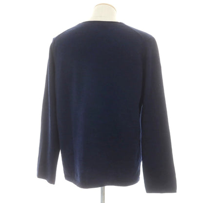 【中古】コムデギャルソンシャツ COMME des GARCONS SHIRT 2024年秋冬 ウール クルーネック プルオーバーニット ネイビー【 M 】【 状態ランクB 】【 メンズ 】