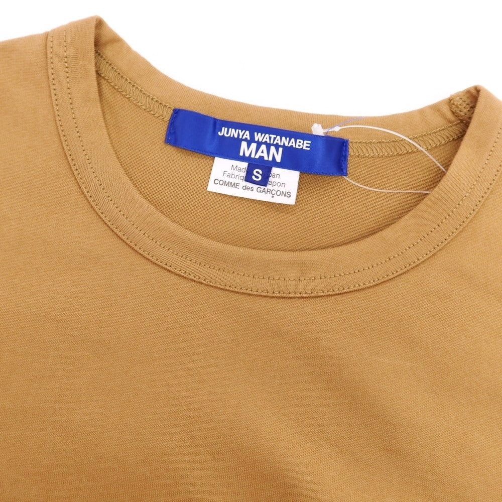 【中古】ジュンヤワタナベ マン JUNYA WATANABE MAN 2025年春夏 ポリエステルコットン クルーネック 半袖Ｔシャツ キャメル【サイズS】【 状態ランクB 】【 メンズ 】 [EPD]