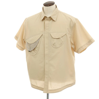 【中古】ゴールドウイン GOLDWIN 2025年春夏 ポリエステル 半袖シャツ ライトベージュ【サイズ3】【 状態ランクB 】【 メンズ 】