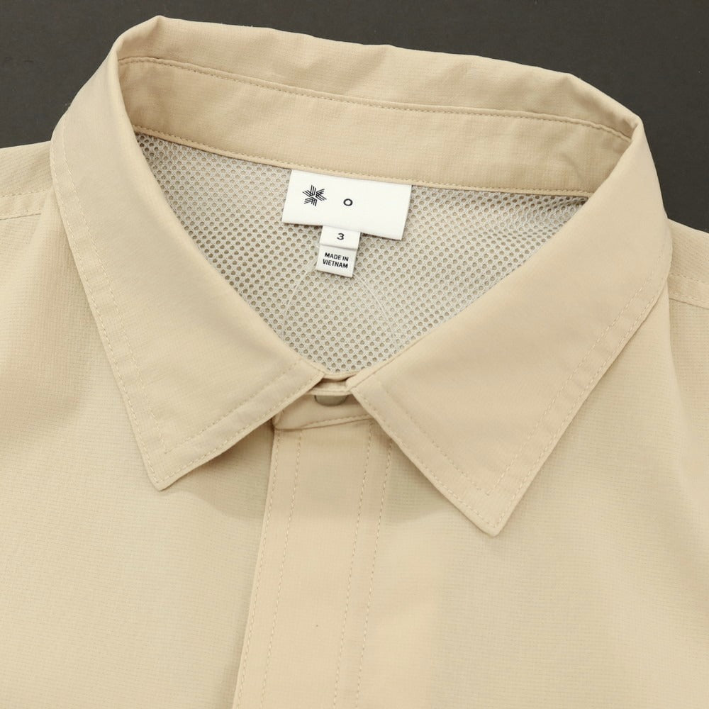 【中古】ゴールドウイン GOLDWIN 2025年春夏 ポリエステル 半袖シャツ ライトベージュ【サイズ3】【 状態ランクB 】【 メンズ 】