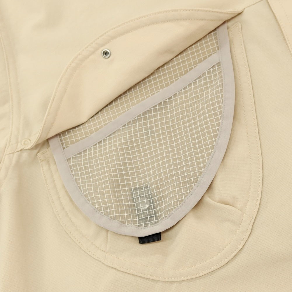 【中古】ゴールドウイン GOLDWIN 2025年春夏 ポリエステル 半袖シャツ ライトベージュ【サイズ3】【 状態ランクB 】【 メンズ 】