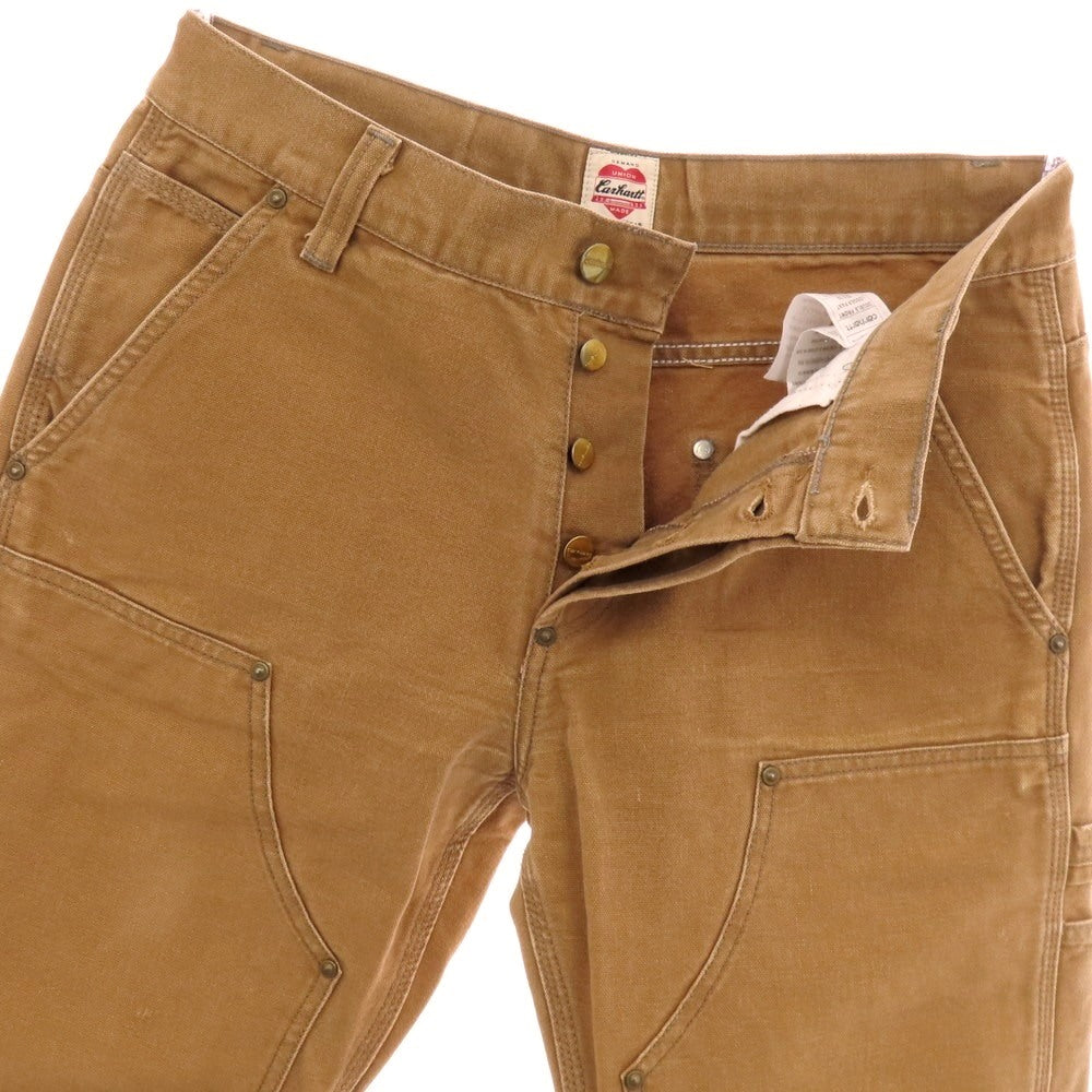 【中古】カーハート Carhartt コットン ダック ダブルニー ペインターパンツ ブラウン【 32 】【 状態ランクC 】【 メンズ 】