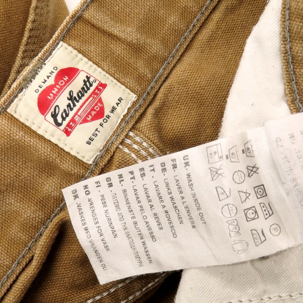 【中古】カーハート Carhartt コットン ダック ダブルニー ペインターパンツ ブラウン【 32 】【 状態ランクC 】【 メンズ 】