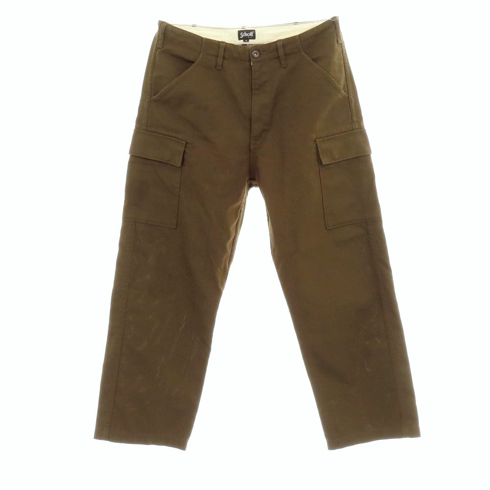 【中古】ショット schott ポリエステルコットン カーゴパンツ カーキブラウン【サイズM】【 状態ランクB 】【 メンズ 】 [EPD]