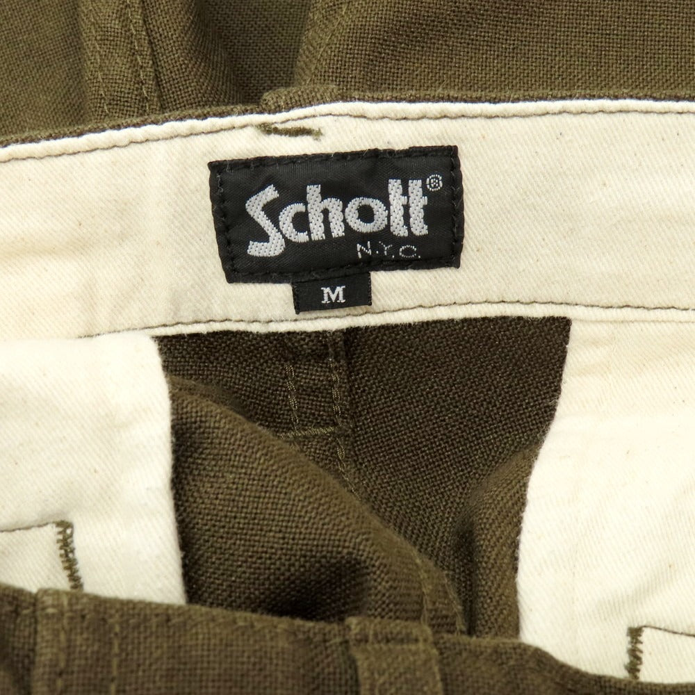 【中古】ショット schott ポリエステルコットン カーゴパンツ カーキブラウン【 M 】【 状態ランクB 】【 メンズ 】