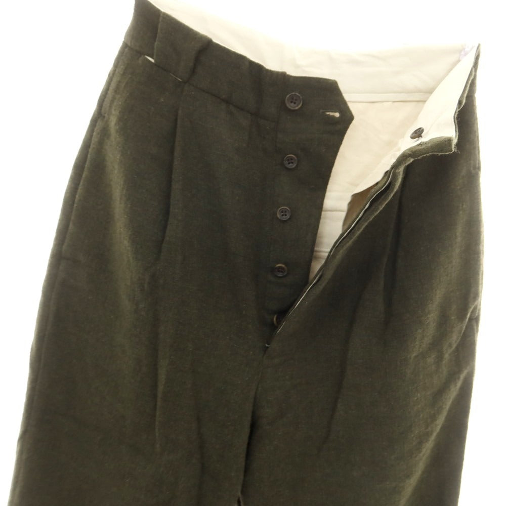 【中古】ランデヴー オー グローブ rdv o globe ウールポリエステル カジュアルスラックスパンツ オリーブ【 1 】【 状態ランクB 】【 メンズ 】