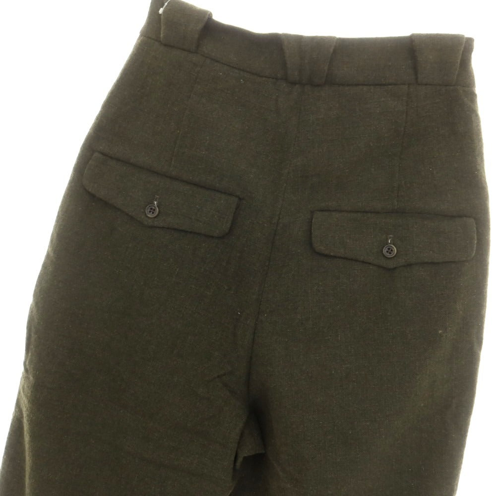 【中古】ランデヴー オー グローブ rdv o globe ウールポリエステル カジュアルスラックスパンツ オリーブ【 1 】【 状態ランクB 】【 メンズ 】