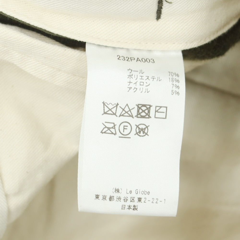 【中古】ランデヴー オー グローブ rdv o globe ウールポリエステル カジュアルスラックスパンツ オリーブ【サイズ1】【 状態ランクB 】【 メンズ 】 [DPD]
