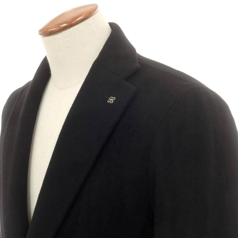 【中古】タリアトーレ TAGLIATORE カシミヤ チェスターフィールドコート ブラック【 46 】【 状態ランクB 】【 メンズ 】