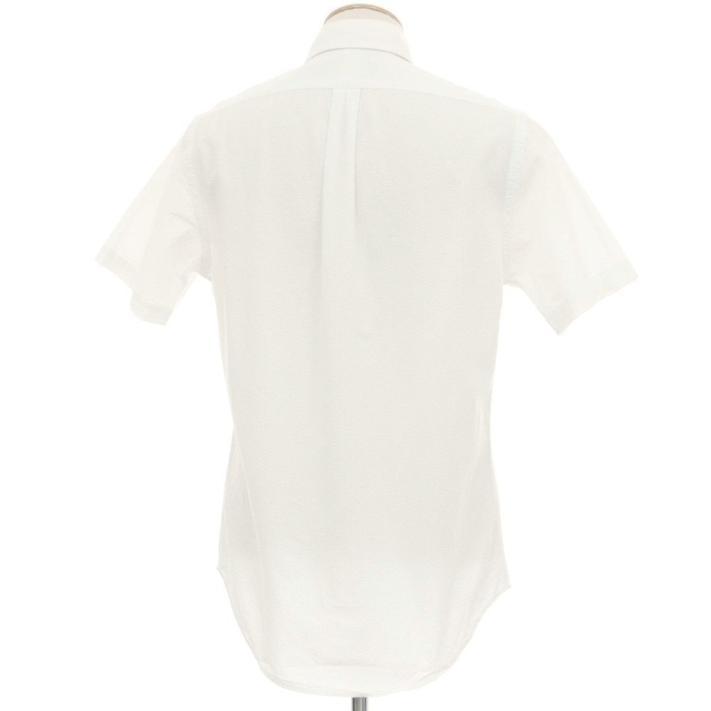 【中古】ラルフローレン RALPH LAUREN シアサッカー 半袖シャツ ホワイト【サイズS】【 状態ランクB 】【 メンズ 】