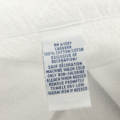 【中古】ラルフローレン RALPH LAUREN シアサッカー 半袖シャツ ホワイト【サイズS】【 状態ランクB 】【 メンズ 】