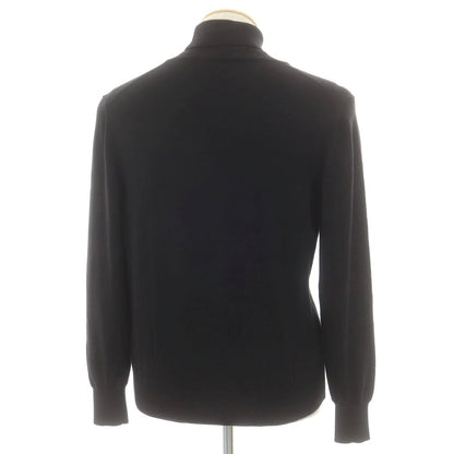 【中古】グランサッソ GRAN SASSO ハイゲージ ウール タートルネック プルオーバーニット ブラック【 44 】【 状態ランクB 】【 メンズ 】