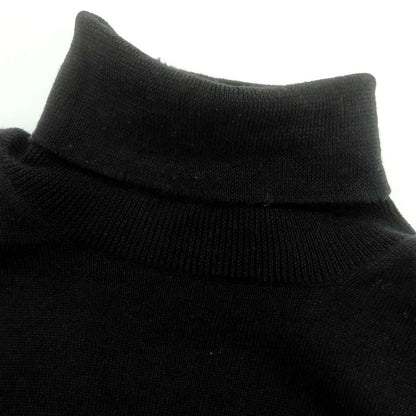 【中古】グランサッソ GRAN SASSO ハイゲージ ウール タートルネック プルオーバーニット ブラック【 44 】【 状態ランクB 】【 メンズ 】