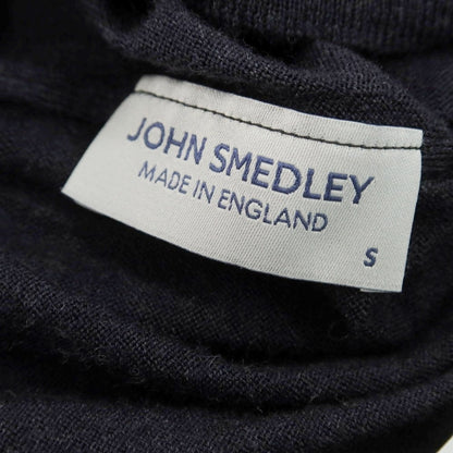 【中古】ジョンスメドレー JOHN SMEDLEY ハイゲージ ウール タートルネック プルオーバーニット グレーネイビー【 S 】【 状態ランクB 】【 メンズ 】