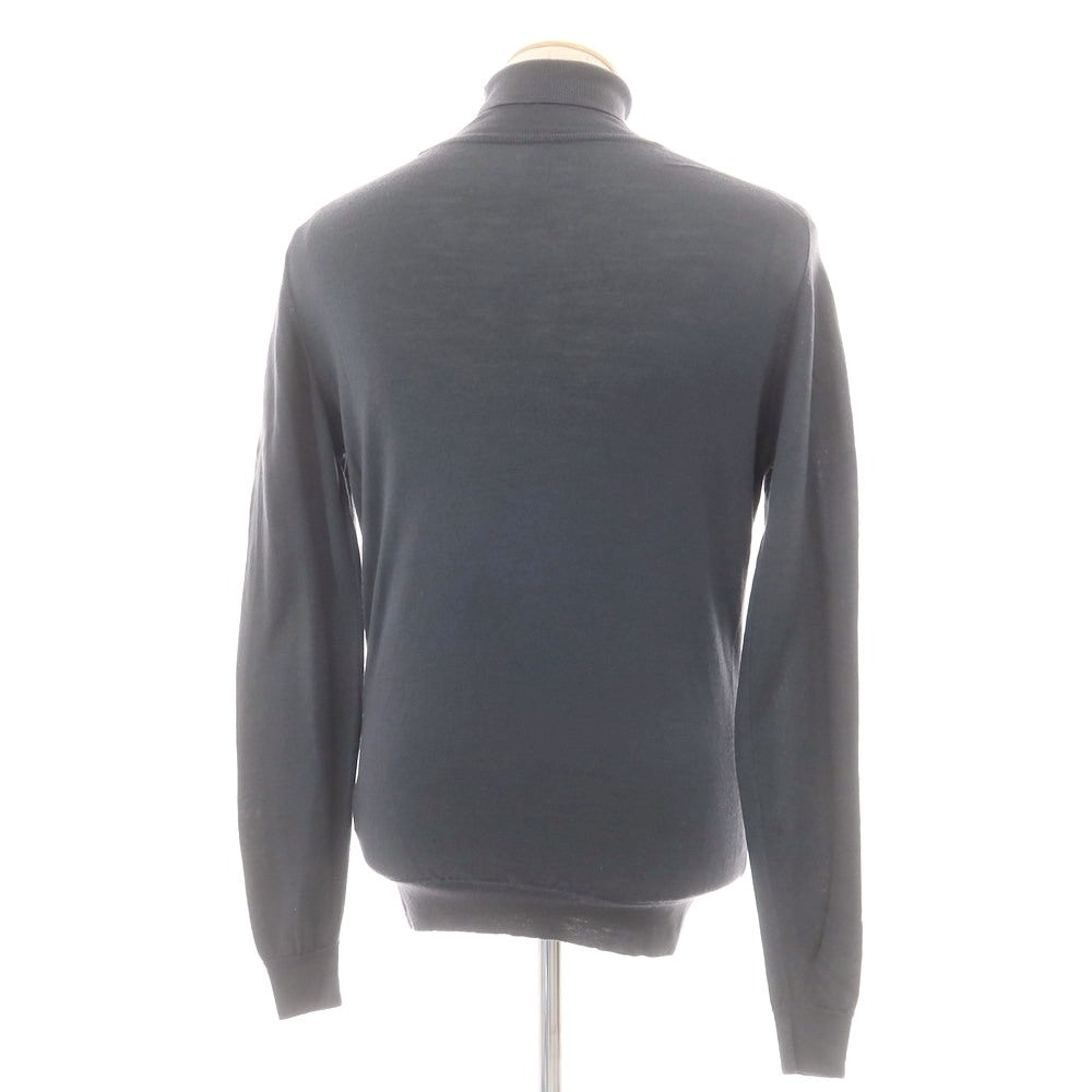【中古】ジョンスメドレー JOHN SMEDLEY ハイゲージ ウール タートルネック プルオーバーニット ダークグレー【 S 】【 状態ランクB 】【 メンズ 】